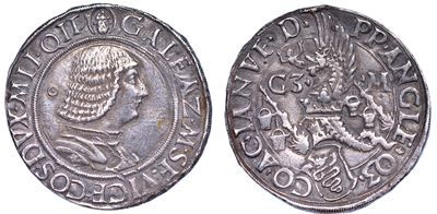 Milano. Galeazzo Maria Sforza, 1466-1476. Testone o Lira.