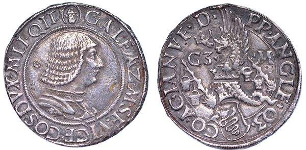 MILANO. GALEAZZO MARIA SFORZA, 1466-1476. Testone o lira.