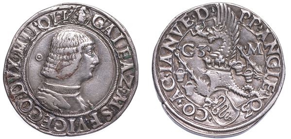 MILANO. GALEAZZO MARIA SFORZA, 1466-1476. Testone o lira.