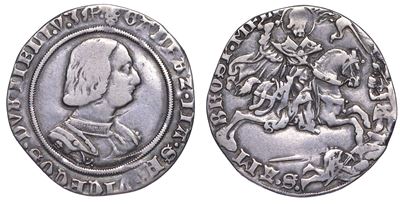 Milano. Galeazzo Maria Sforza, 1466-1476. Grosso da 8 Soldi.