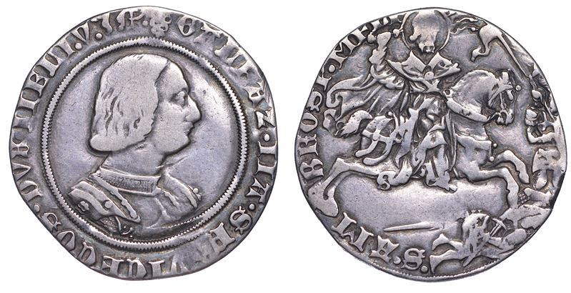 MILANO. GALEAZZO MARIA SFORZA, 1466-1476. Grosso da 8 Soldi.  - Auction Numismatics - Cambi Casa d'Aste