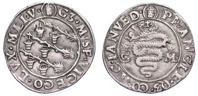Milano. Galeazzo Maria Sforza, 1466-1476. Grosso da 5 Soldi.