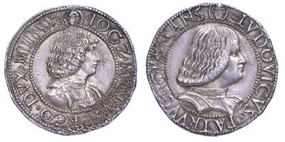 Milano. Gian Galeazzo Maria Sforza - Reggenza di Ludovico Maria Sforza, 1480-1494. Testone.