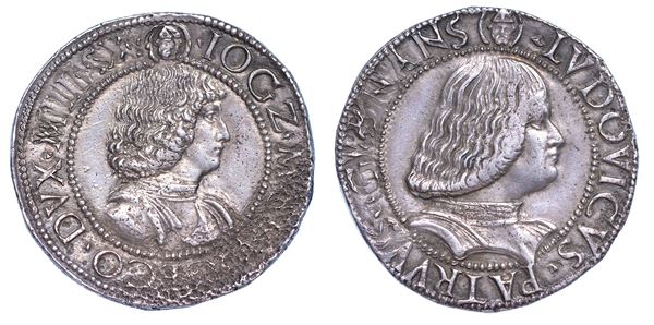 MILANO. GIAN GALEAZZO MARIA SFORZA - REGGENZA DI LUDOVICO MARIA SFORZA, 1480-1494. Testone.