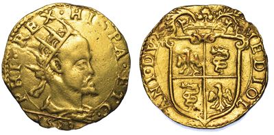 Milano. Filippo II D’asburgo, 1556-1598. Doppia 1589.