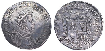 Milano. Filippo III D’asburgo, 1598-1621. Ducatone 1608.