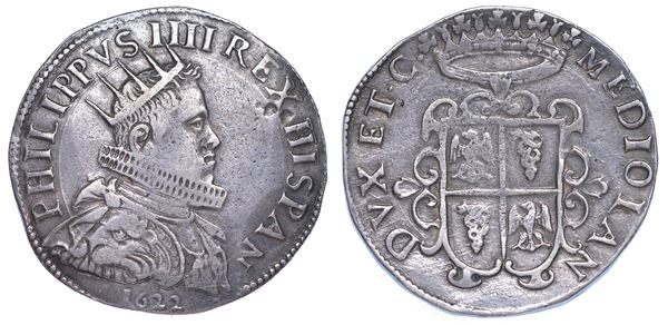 MILANO. FILIPPO IV D’ASBURGO, 1621-1665. Ducatone 1622.