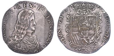 Milano. Carlo II di Spagna, 1665-1700. Filippo o Carlo 16(??).
