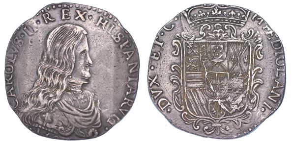 MILANO. CARLO II DI SPAGNA, 1665-1700. Filippo o Carlo 16(??).