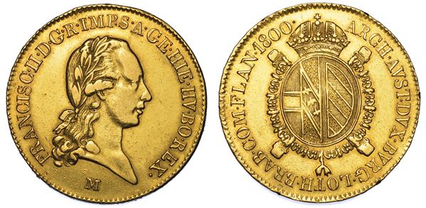 MILANO. RESTAURAZIONE ASBURGICA DEGLI AUSTRO-RUSSI. FRANCESCO II D’ASBURGO-LORENA, 1799-1800. Sovrano 1800.