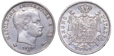 Milano. Napoleone I, 1805-1814. Lira 1808.