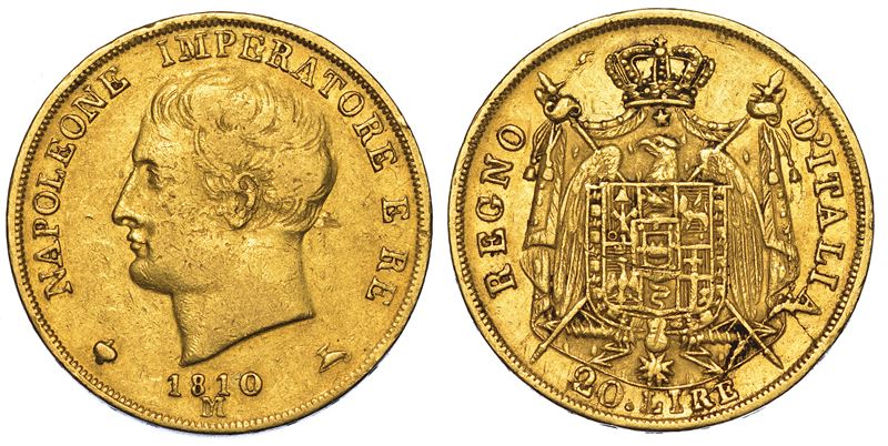 MILANO. NAPOLEONE I, 1805-1814. 20 lire 1810.  - Auction Numismatics - Cambi Casa d'Aste