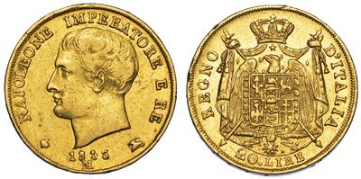 Milano. Napoleone I, 1805-1814. 20 Lire 1813.