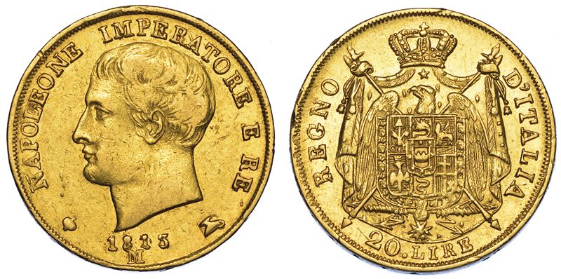 MILANO. NAPOLEONE I, 1805-1814. 20 lire 1813.  - Auction Numismatics - Cambi Casa d'Aste