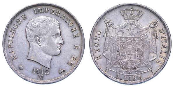 MILANO. NAPOLEONE I, 1805-1814. 5 Lire 1812.