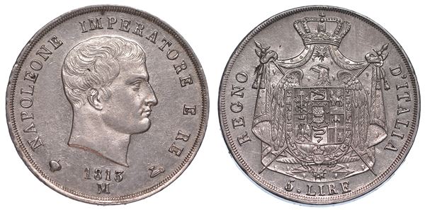 MILANO. NAPOLEONE I, 1805-1814. 5 Lire 1813.