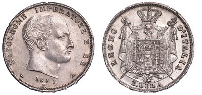 Milano. Napoleone I, 1805-1814. Lira 1811.