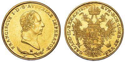 Milano. Francesco i D'asburgo-lorena, 1815-1835. Mezza Sovrana 1831.