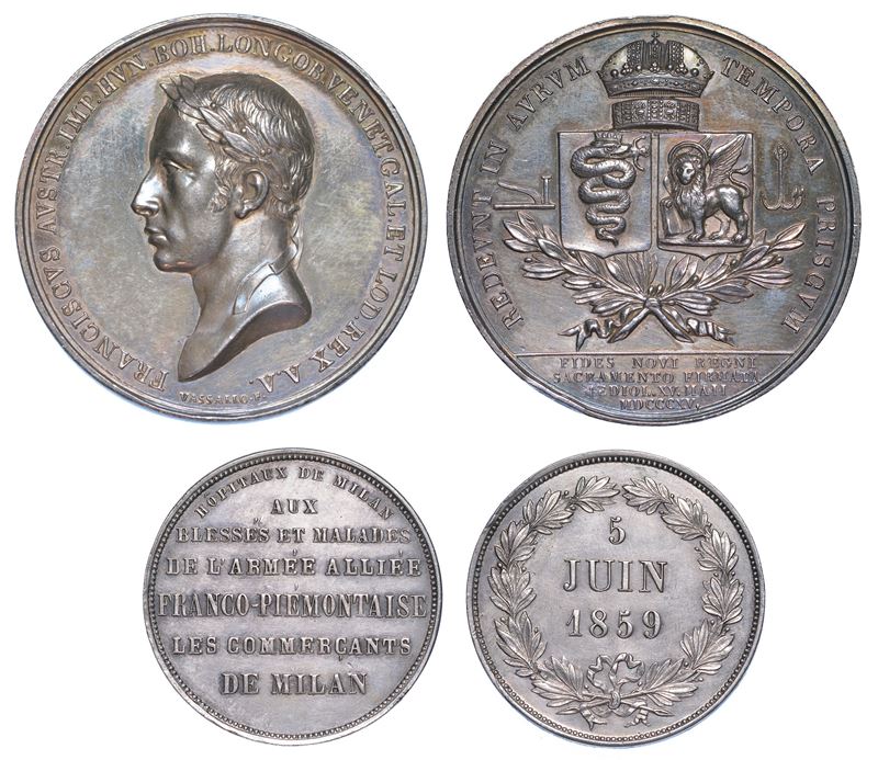 MILANO. Lotto di due medaglie.  - Auction Numismatics - Cambi Casa d'Aste
