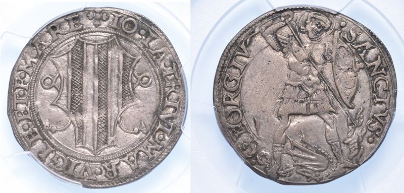 MESOCCO. GIAN GIACOMO TRIVULZIO, 1487-1518. Grosso da 6 soldi.  - Asta Numismatica - Cambi Casa d'Aste