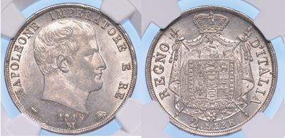 Milano. Napoleone i Re D'italia, 1805-1814. 2 Lire 1813.
