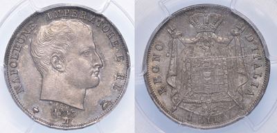 Milano. Napoleone I, 1805-1814. Lira 1813.