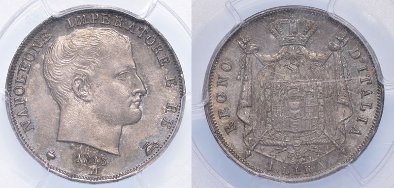 MILANO. NAPOLEONE I, 1805-1814. Lira 1813.  - Auction Numismatics - Cambi Casa d'Aste