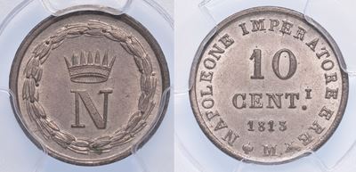 Milano. Napoleone I, 1805-1814. 10 Centesimi 1813.