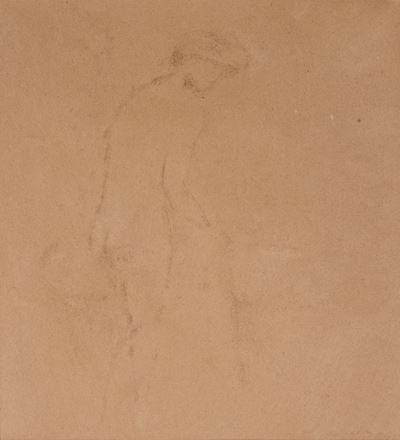 Ritratto di signora, carboncino su carta