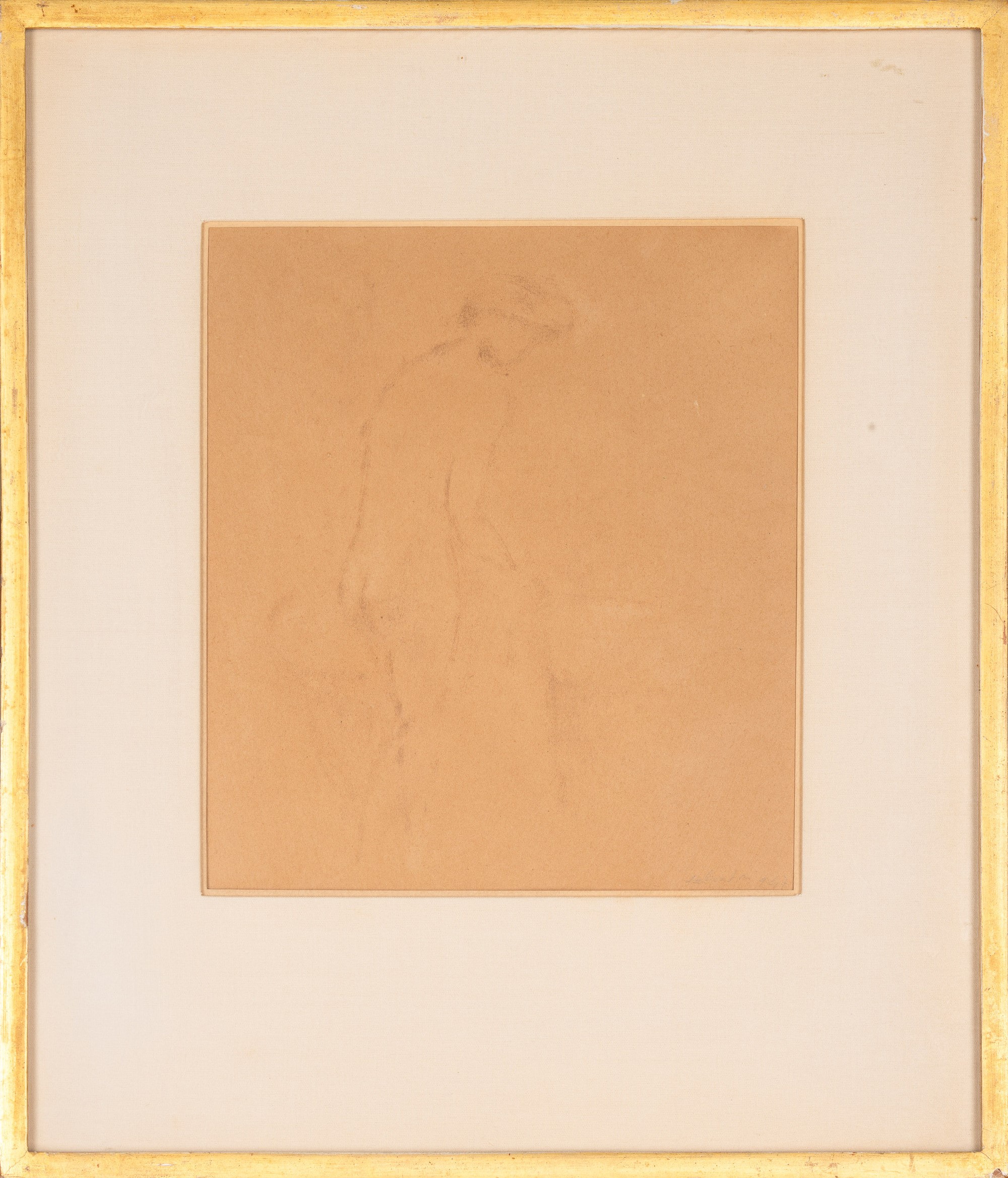 Aldo Salvadori - Ritratto di signora, carboncino su carta