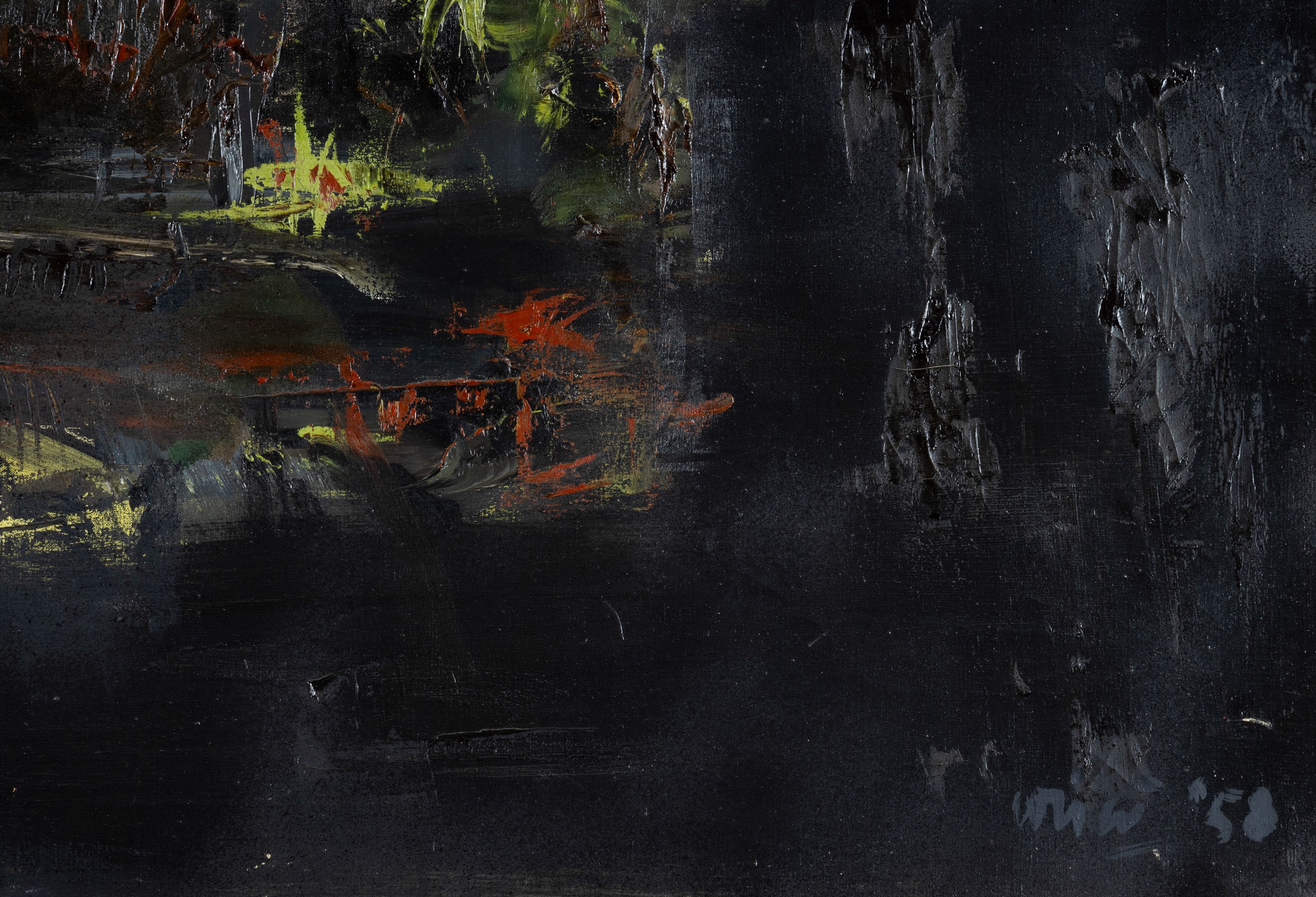 Rodolfo Aricò - Senza titolo (olio su tela, 90 x 70 cm, 1958)