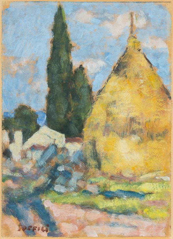 Ardengo Soffici - Paesaggio con pagliaio