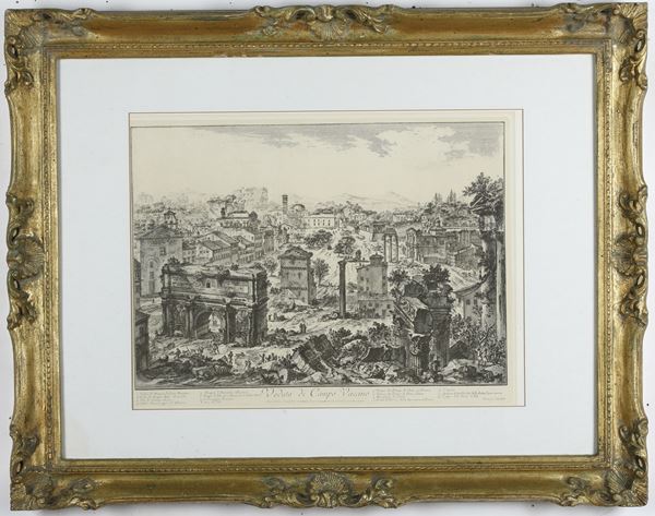 Giovanni Battista Piranesi (Mogliano Veneto, 4 ottobre 1720 – Roma, 9 novembre 1778) Veduta di Campo Vaccino