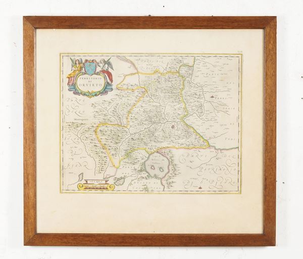 Willelm Blaeu (1571-1638) Territorio di Orvieto, secolo XVII