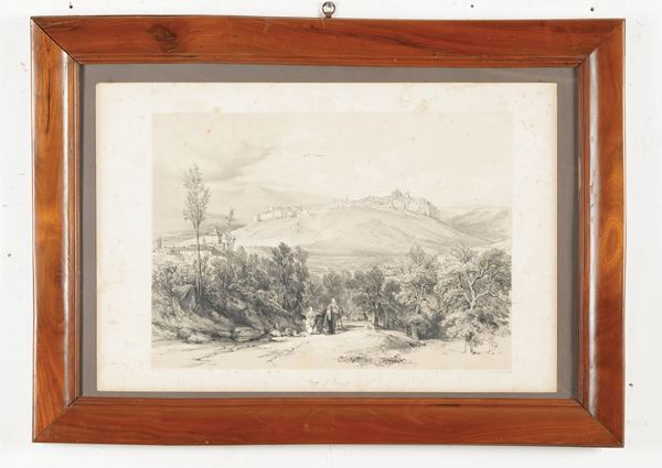 Day & Haghe da Edward Lear View of Orvieto, 1842-43
