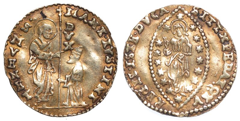 LEVANTE. Imitazione orientale del mezzo zecchino di Marcantonio Giustinian, 1684-1688.  - Asta Numismatica - Cambi Casa d'Aste