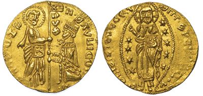 Crimea. Cembalo - Gozia. H. (hieronymus?) Sauli (1436). Imitazione Genovese del Ducato Veneziano.