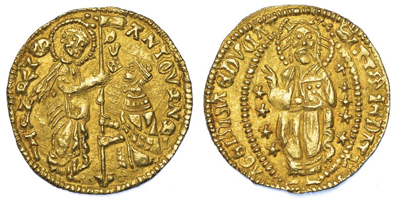 CHIOS. DOMINAZIONE GENOVESE (LA MAONA). DOGI ANONIMI, 1347-1415. Imitazione orientale del ducato veneziano di Antonio Venier, 1382-1400.  - Auction Numismatics - Cambi Casa d'Aste