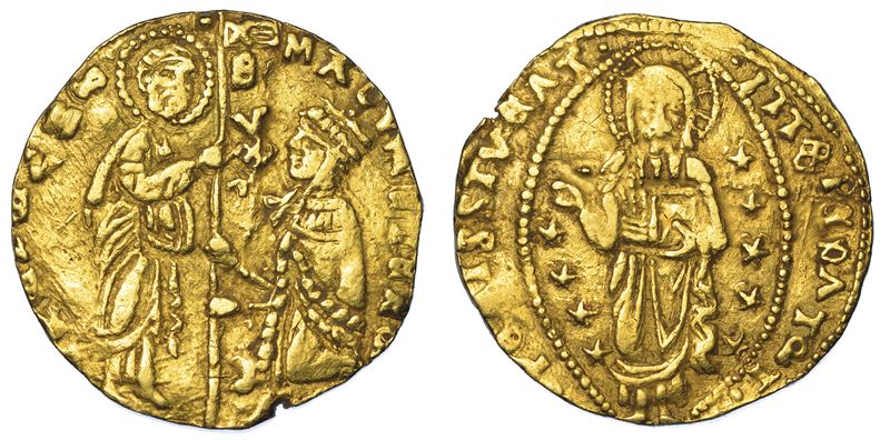 CHIOS. DOMINAZIONE GENOVESE (LA MAONA). DOGI ANONIMI, 1347-1415. Imitazione orientale del ducato veneziano di Antonio Venier, 1382-1400.  - Asta Numismatica - Cambi Casa d'Aste