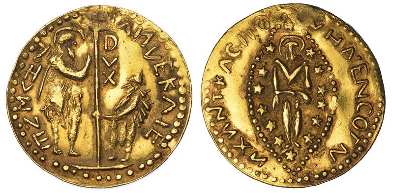 ZECCA INCERTA (INDIA?) Imitazione orientale del ducato veneziano.  - Asta Numismatica - Cambi Casa d'Aste