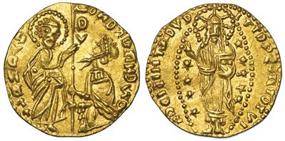 Venezia. Andrea Dandolo, 1343-1354. Ducato di Imitazione di Chiarenza Sotto Roberto D'angiò, 1346...