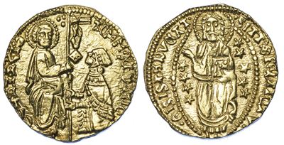 Chios. Dominazione Genovese (la Maona). Dogi Anonimi, 1347-1415. Imitazione Orientale del Ducato ...