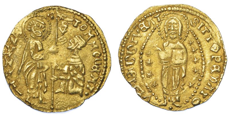 CHIOS. DOMINAZIONE GENOVESE (LA MAONA). DOGI ANONIMI, 1347-1415. Imitazione orientale del ducato veneziano di Tommaso Mocenigo, 1414-1423.  - Auction Numismatics - Cambi Casa d'Aste