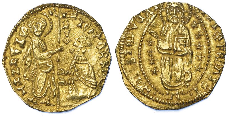 CHIOS. DOMINAZIONE GENOVESE (LA MAONA). DOGI ANONIMI, 1347-1415. Imitazione orientale del ducato veneziano di Tommaso Mocenigo, 1414-1423.  - Auction Numismatics - Cambi Casa d'Aste