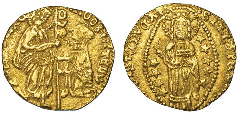 CHIOS. DOMINAZIONE GENOVESE (LA MAONA). DOGI ANONIMI, 1347-1415. Imitazione orientale del ducato veneziano di Michele Steno, 1400-1413.  - Auction Numismatics - Cambi Casa d'Aste