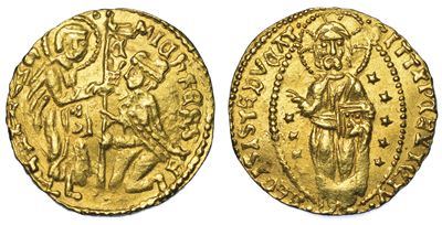 Chios. Dominazione Genovese (la Maona). Dogi Anonimi, 1347-1415. Imitazione Orientale del Ducato ...