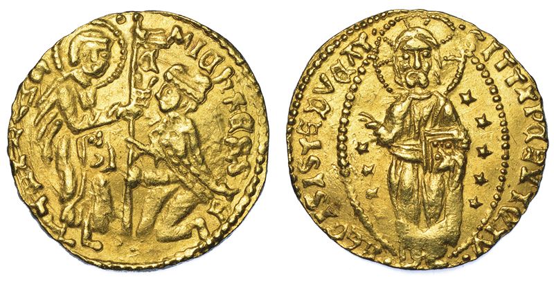 CHIOS. DOMINAZIONE GENOVESE (LA MAONA). DOGI ANONIMI, 1347-1415. Imitazione orientale del ducato veneziano di Michele Steno, 1400-1413.  - Auction Numismatics - Cambi Casa d'Aste