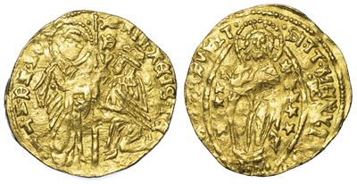 Chios. Dominazione Genovese (la Maona). Dogi Anonimi, 1347-1415. Imitazione Orientale del Ducato ...