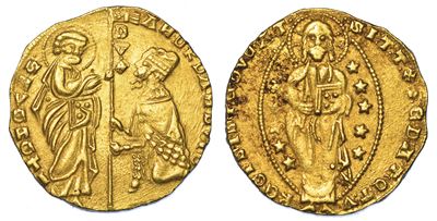 Chiarenza. Roberto D'angiò Principe di Acaia, 1346-1364. Imitazione Orientale del Ducato Venezian...