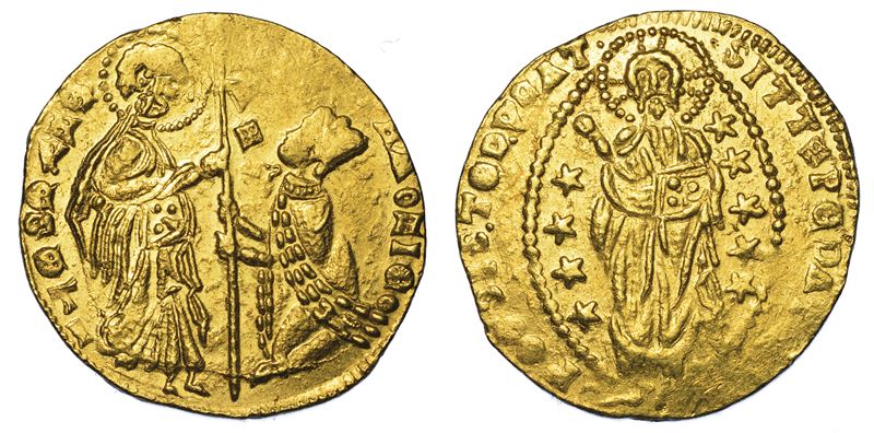 BEILICATI TURCHI D'ANATOLIA - DOMINAZIONE OTTOMANA DELL'ASIA MINORE (XIV-XX sec.) Imitazione orientale del ducato veneziano di Alvise I (?) Mocenigo, 1570-1577.  - Auction Numismatics - Cambi Casa d'Aste